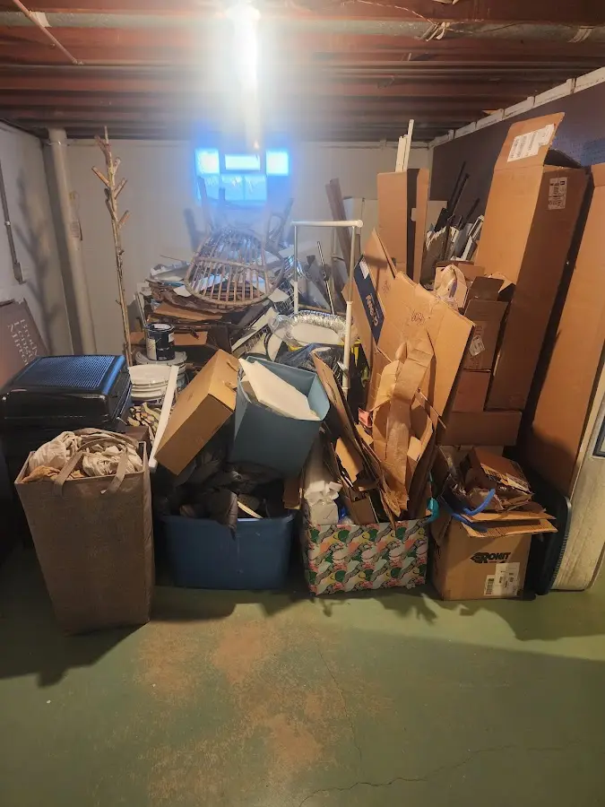 Roll-off dumpster container at job site for Construction Dumpster Rental in Pleasant Valley